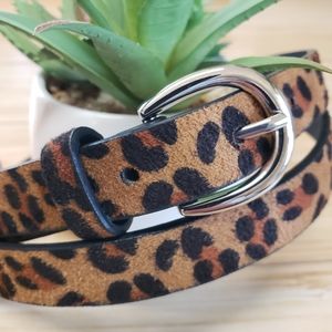 NWOT Chaps Leopard Print Belt